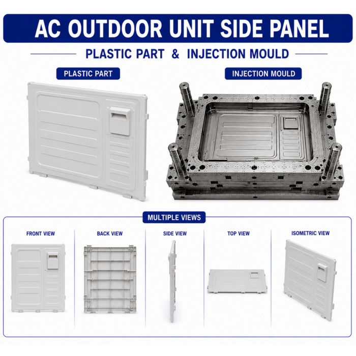 AC Plastic Outdoor Unit Side Panel