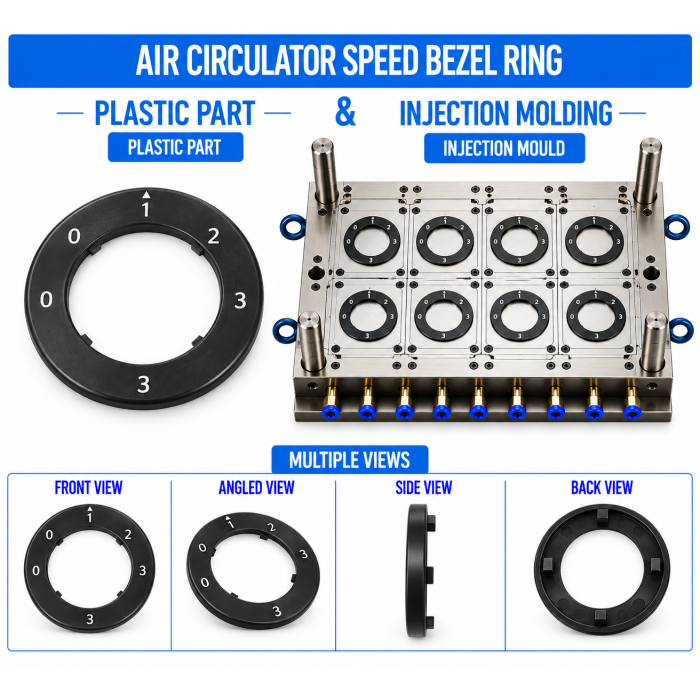 Air Circulator Plastic Speed Bezel Ring Mould and Moulding Service