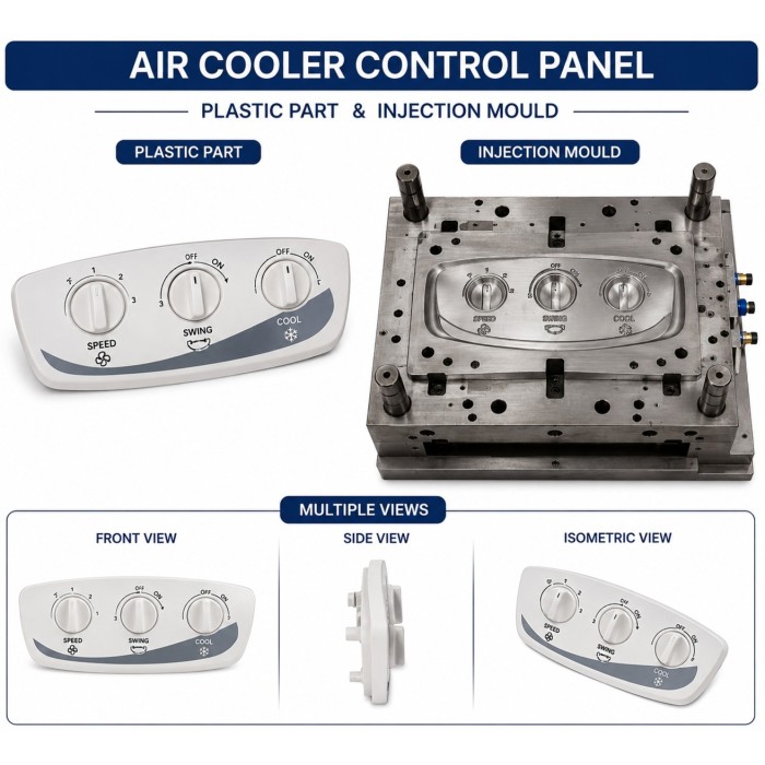 Air Cooler Plastic Control Panel Air Cooler Plastic Control Panel