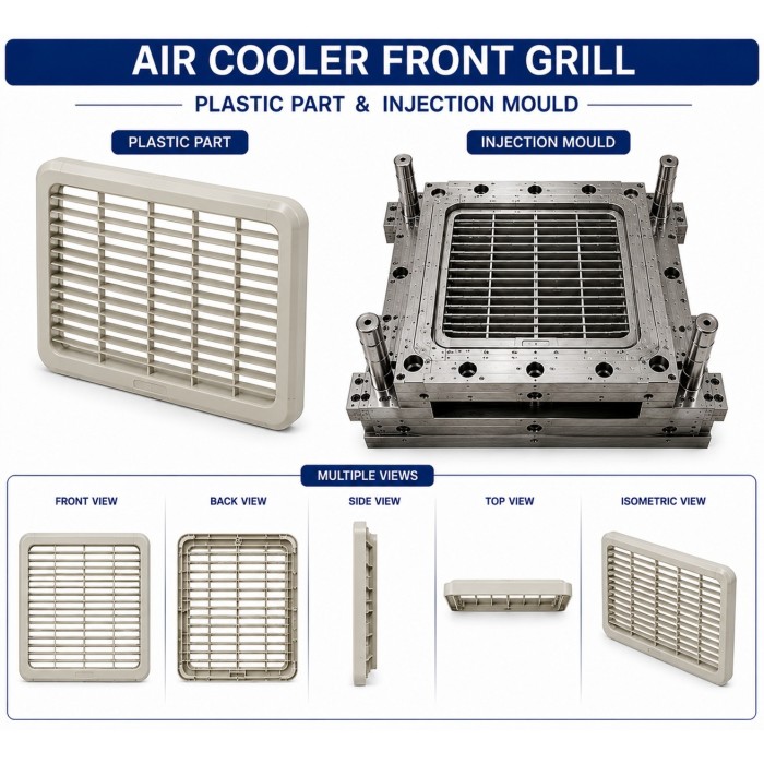Air Cooler Plastic Front Grill