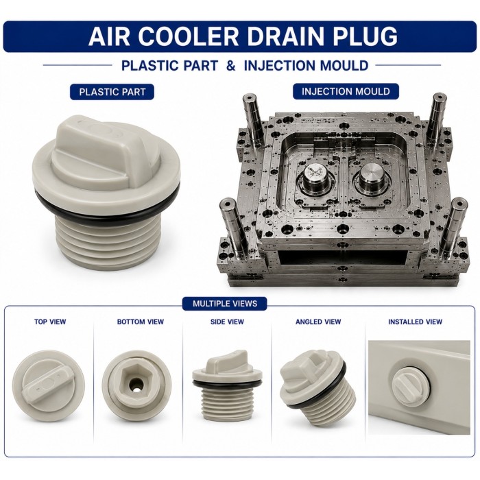 Air Cooler Plastic Drain Plug Air Cooler Plastic Drain Plug