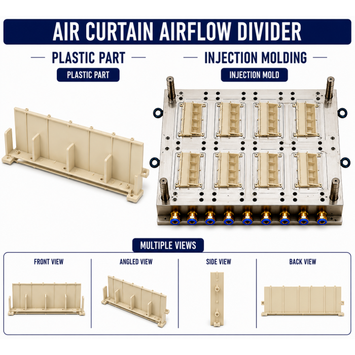 Air Curtain Plastic Air Flow Divider Mould and Moulding Service