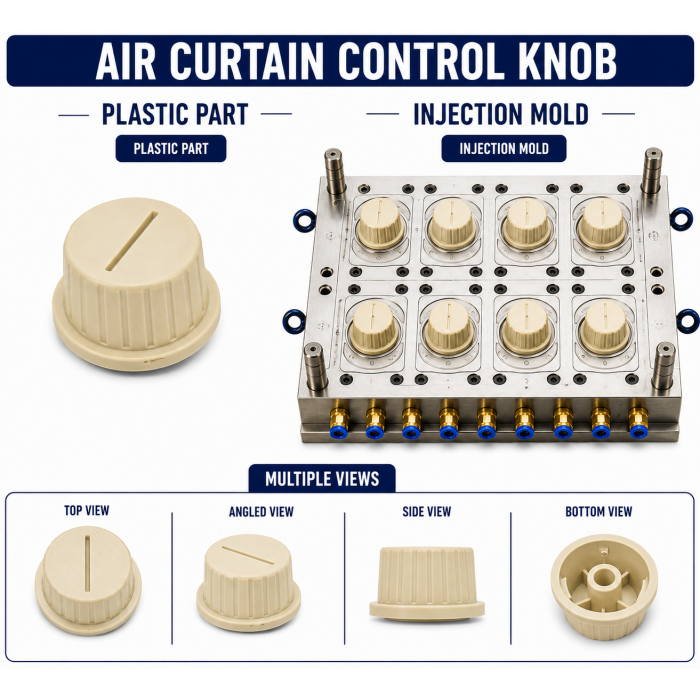 Air Curtain Plastic Control Knob Mould and Moulding Service