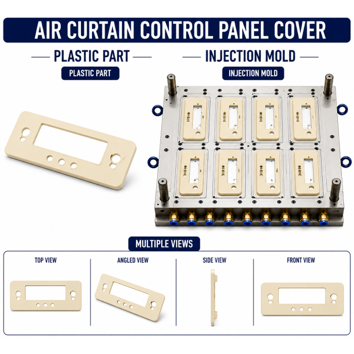 Air Curtain Plastic Control Panel Cover Mould and Moulding Service