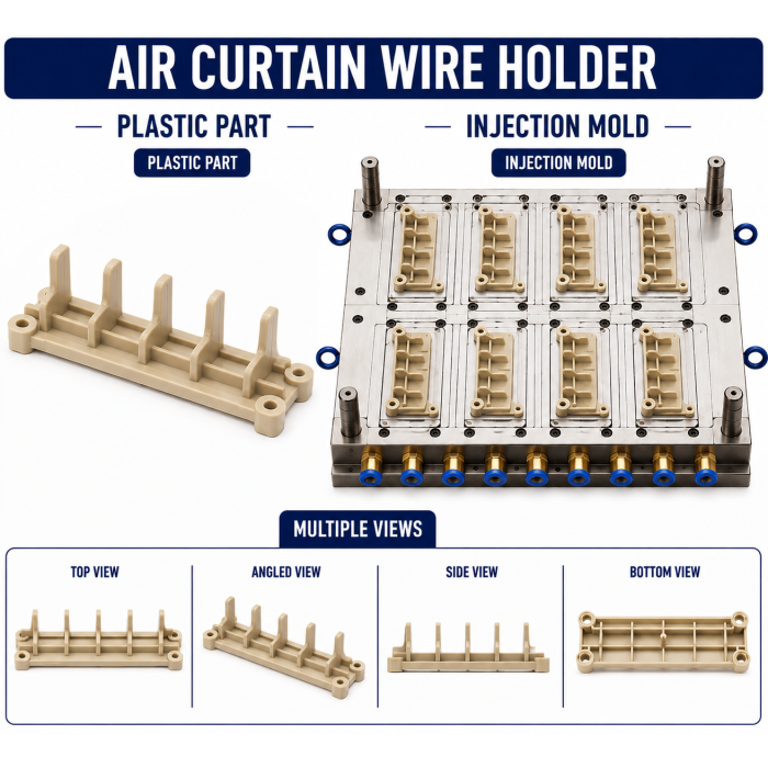 Air Curtain Plastic Wire Holder Mould and Moulding Service