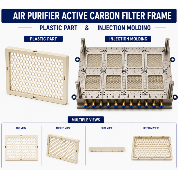 Air Purifier Plastic Active Carbon Filter Frame Mould and Moulding Service Air Purifier Plastic Active Carbon Filter Frame Mould and Moulding Service