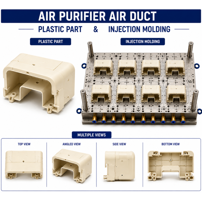Air Purifier Plastic Air Duct Mould and Moulding Service