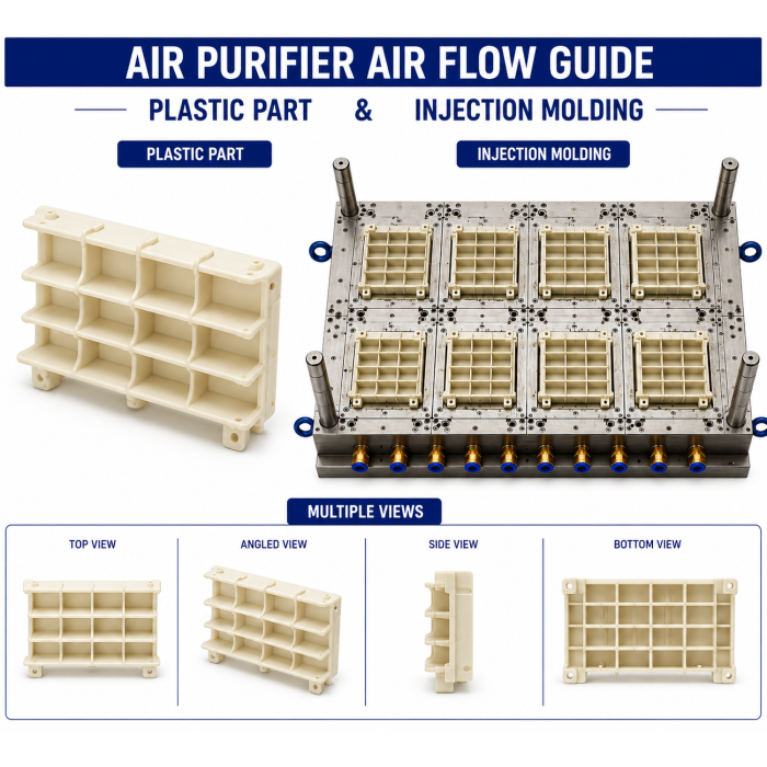 Air Purifier Plastic Air Flow Guide Mould and Moulding Service Air Purifier Plastic Air Flow Guide Mould and Moulding Service