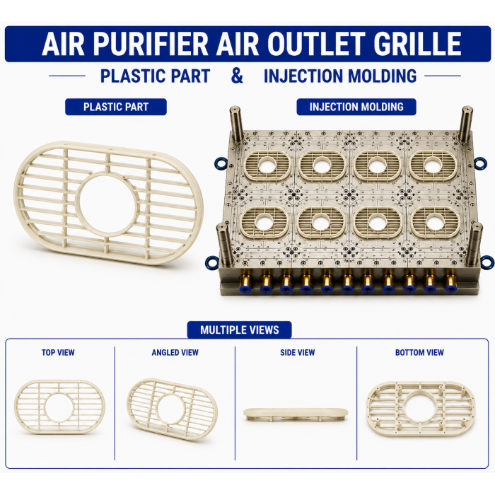 Air Purifier Plastic Air Outlet Grille Mould and Moulding Service Air Purifier Plastic Air Outlet Grille Mould and Moulding Service