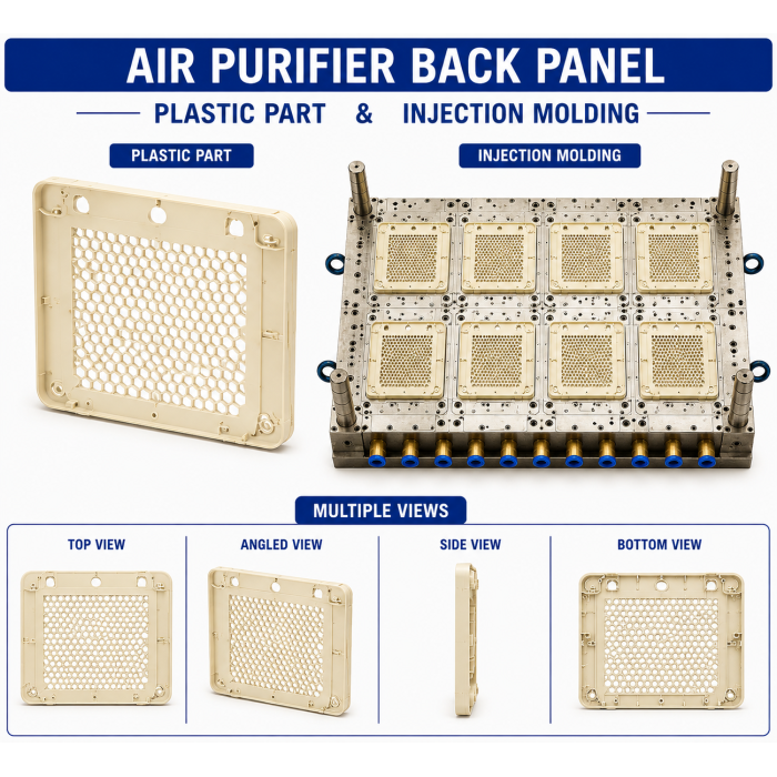 Air Purifier Plastic Back Panel Mould and Moulding Service Air Purifier Plastic Back Panel Mould and Moulding Service