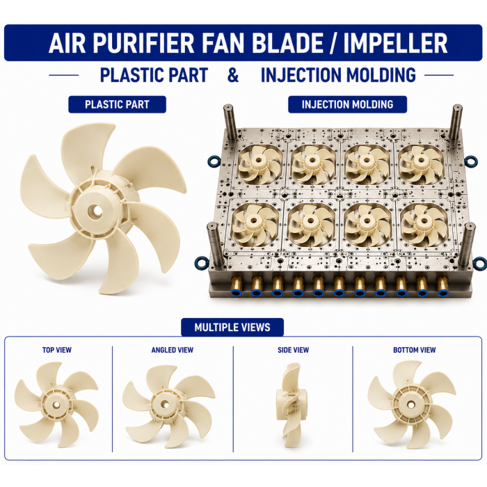 Air Purifier Plastic Fan Blade Mould and Moulding Service Air Purifier Plastic Fan Blade Mould and Moulding Service