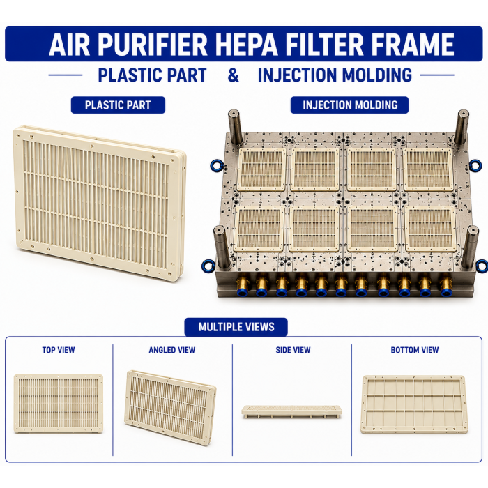 Air Purifier Plastic Hepa Filter Frame Mould and Moulding Service