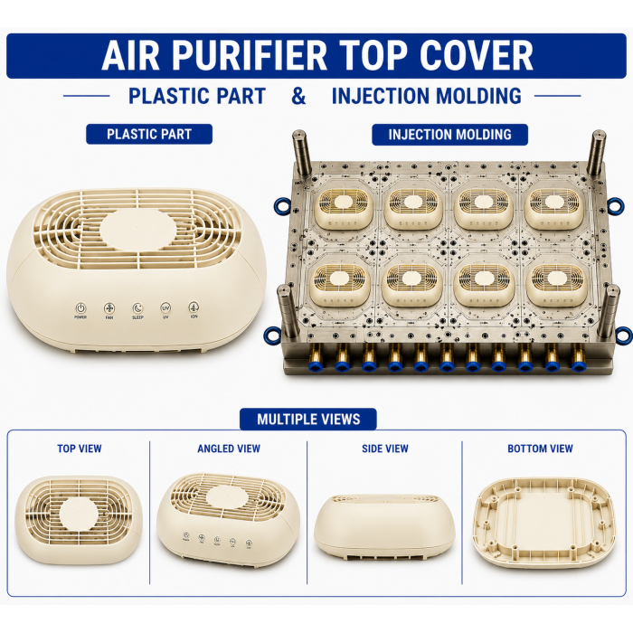 Air Purifier Plastic Top Cover Mould and Moulding Service Air Purifier Plastic Top Cover Mould and Moulding Service