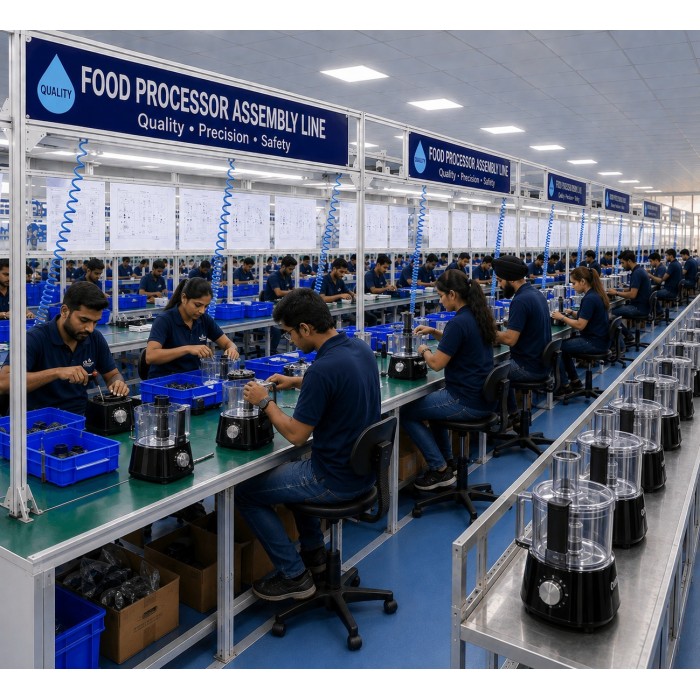 Food Processor Assembling Service