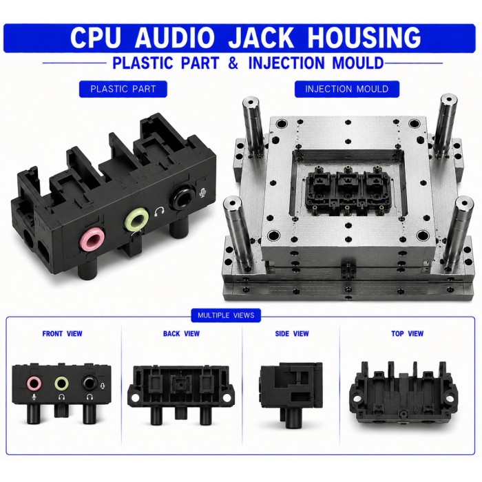 CPU Plastic Audio Jack Housing CPU Plastic Audio Jack Housing