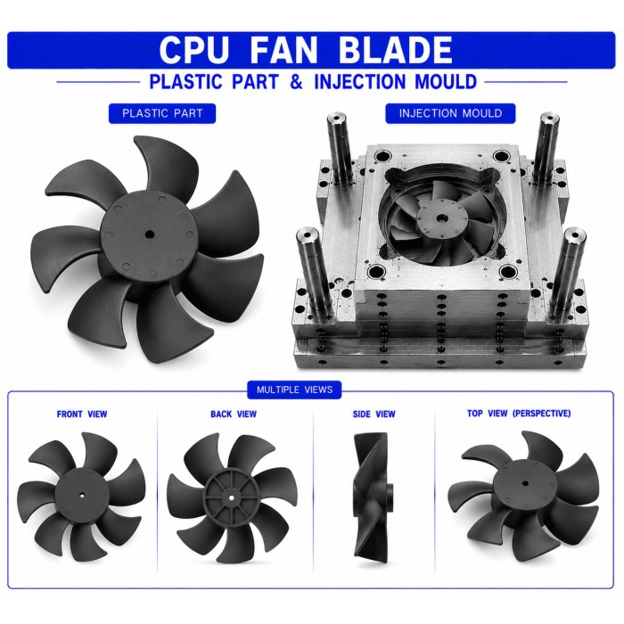 CPU Plastic Fan Blade