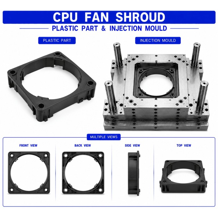 CPU Plastic Fan Shroud CPU Plastic Fan Shroud