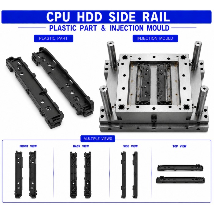 CPU Plastic HDD Side Rail CPU Plastic HDD Side Rail