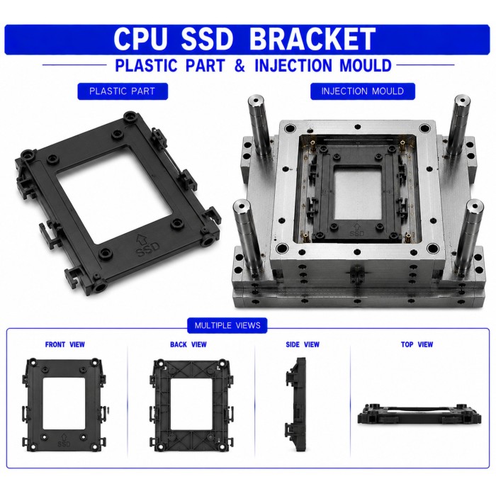 CPU Plastic SSD Bracket