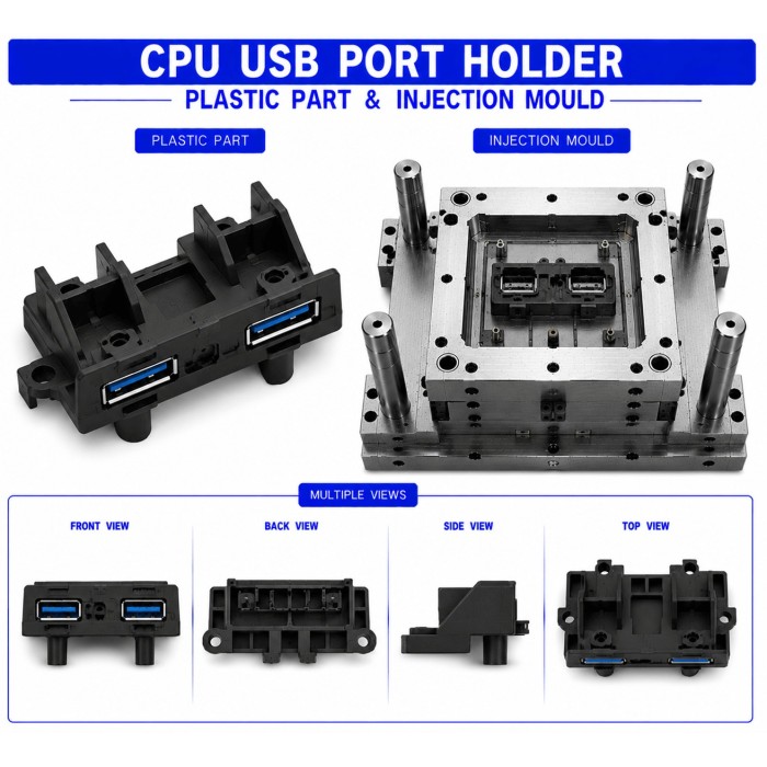 CPU Plastic USB Port Holder 