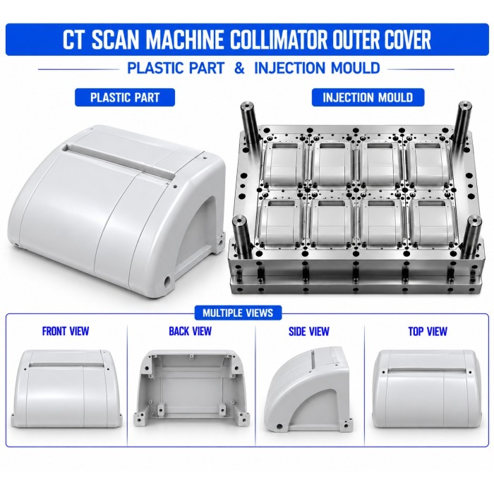 CT Scan Machine Plastic Collimator Outer Cover Mould and Moulding Service