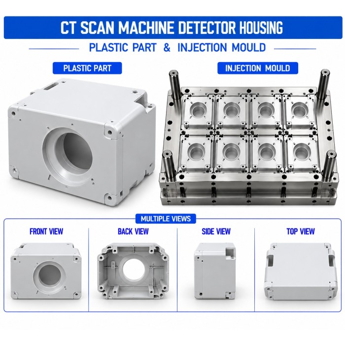 CT Scan Machine Plastic Detector Housing Mould and Moulding Service