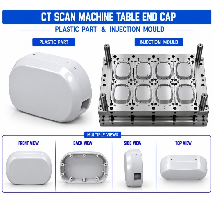 CT Scan Machine Plastic Table End Cap Mould and Moulding Service