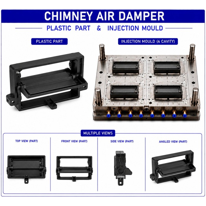 Chimney Plastic Parts Mould and Moulding Services
