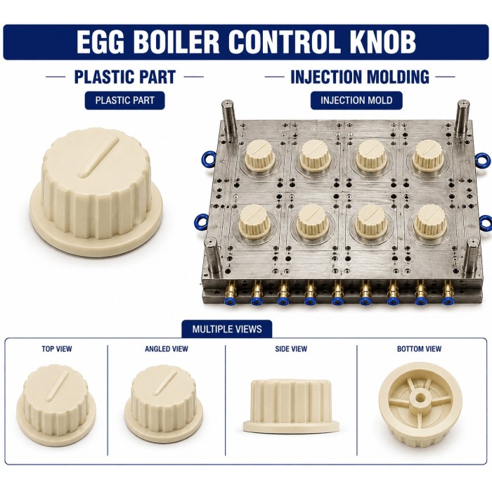 Egg Boiler Plastic Control Knob Mould and Moulding Service