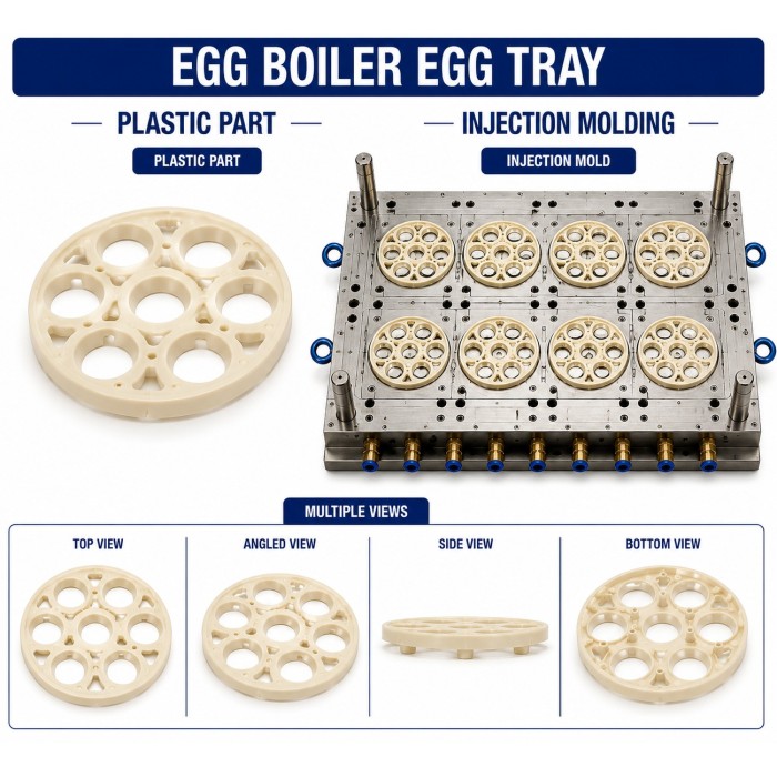 Egg Boiler Plastic Egg Tray Mould and Moulding Service
