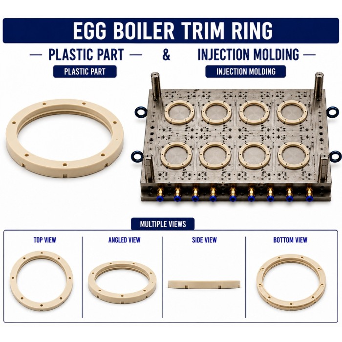 Egg Boiler Plastic Trim Ring Mould and Moulding Service Egg Boiler Plastic Trim Ring Mould and Moulding Service