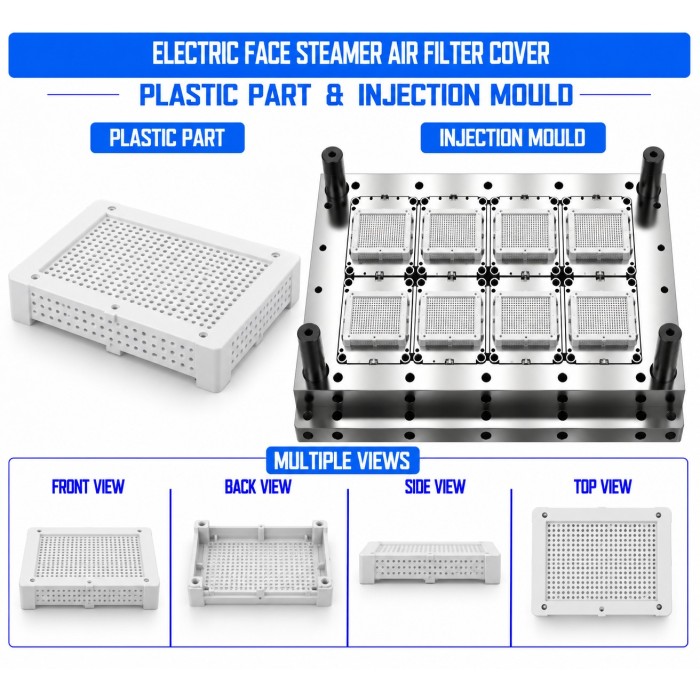 Electric Face Steamer Plastic Air Filter Cover Mould and Moulding Service