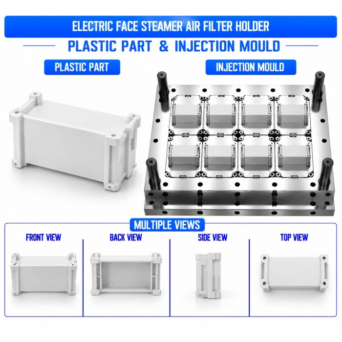 Electric Face Steamer Plastic Air Filter Holder Mould and Moulding Service