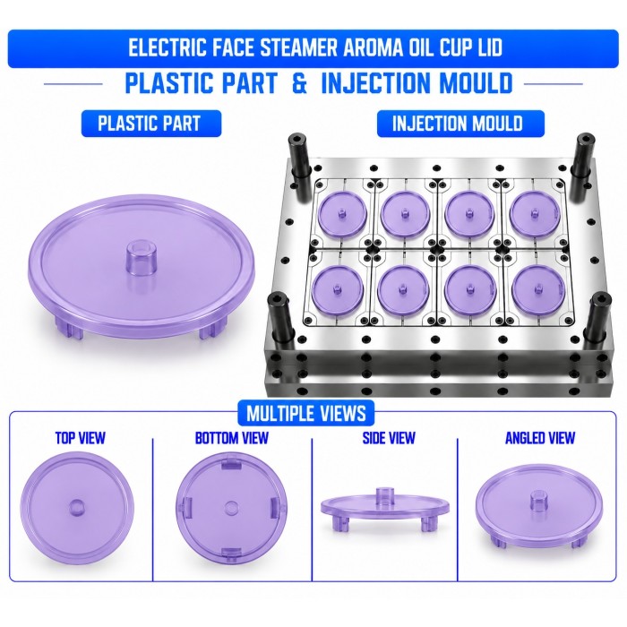 Electric Face Steamer Plastic Aroma Oil Cup Lid Mould and Moulding Service