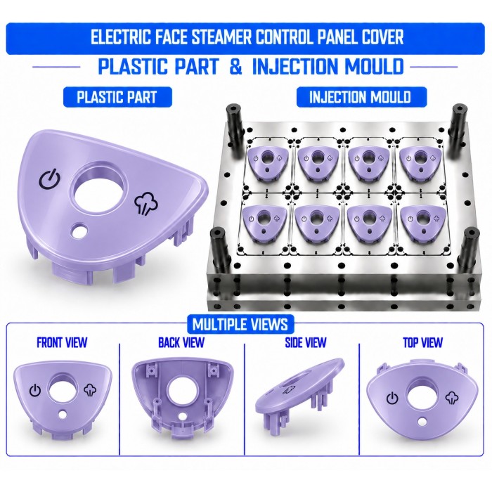Electric Face Steamer Plastic Control Panel Cover Mould and Moulding Service