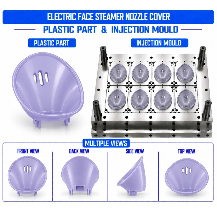 Electric Face Steamer Plastic Nozzle Cover Mould and Moulding Service