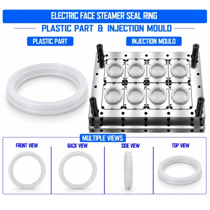 Electric Face Steamer Plastic Seal Ring Mould and Moulding Service