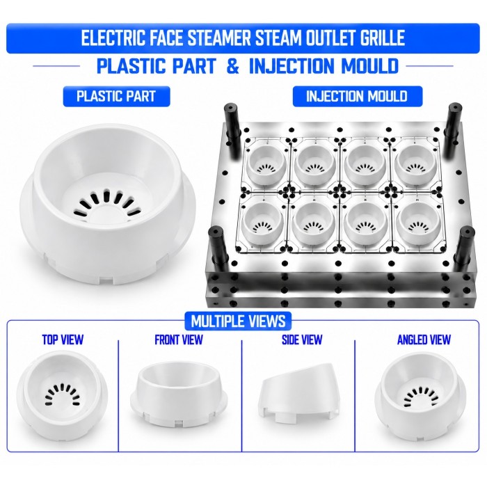 Electric Face Steamer Plastic Steam Outlet Grill Mould and Moulding Service