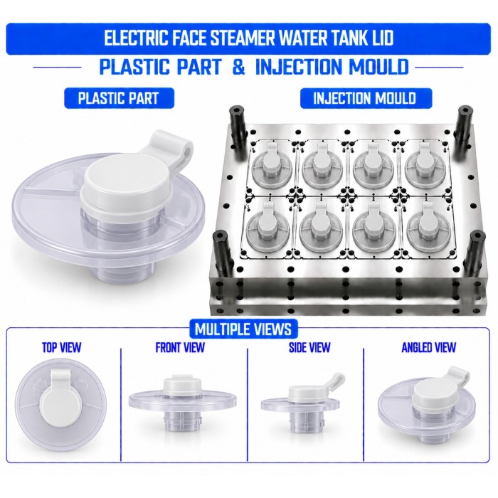 Electric Face Steamer Plastic Water Tank Lid Mould and Moulding Service