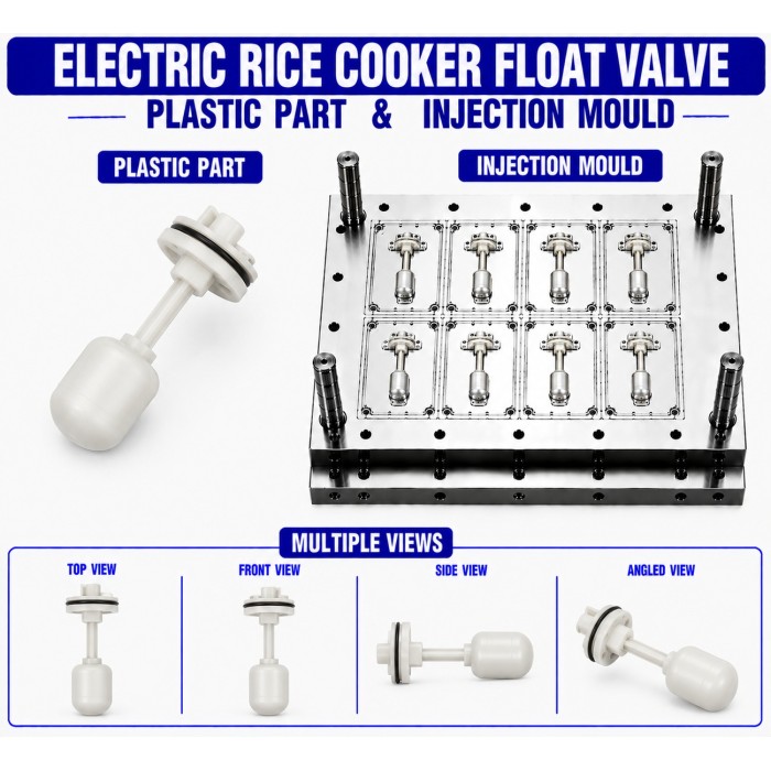 Electric Rice Cooker Plastic Float Valve Mould and Moulding Service