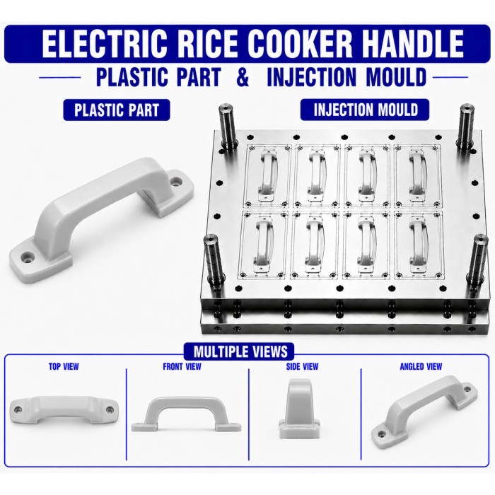 Electric Rice Cooker Plastic Handle Mould and Moulding Service