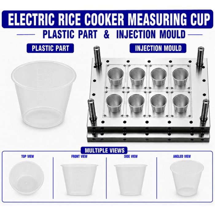 Electric Rice Cooker Plastic Measuring Cup Mould and Moulding Service