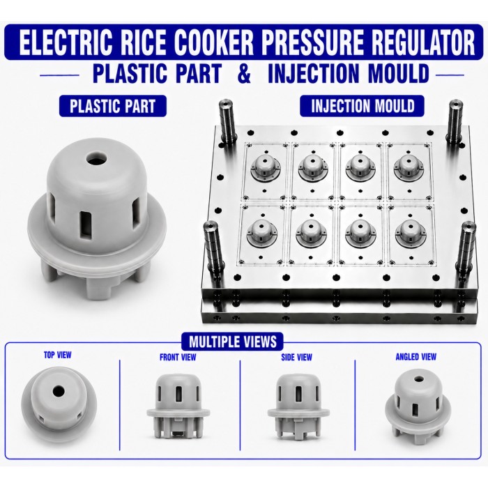 Electric Rice Cooker Plastic Pressure Regulator Mould and Moulding Service
