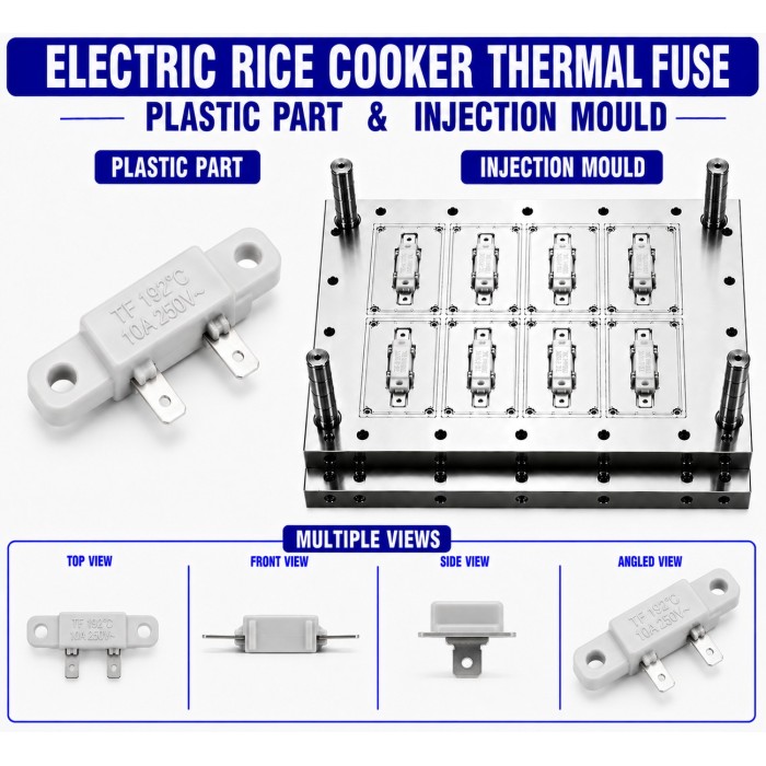 Electric Rice Cooker Plastic Thermal Fuse Mould and Moulding Service Electric Rice Cooker Plastic Thermal Fuse Mould and Moulding Service