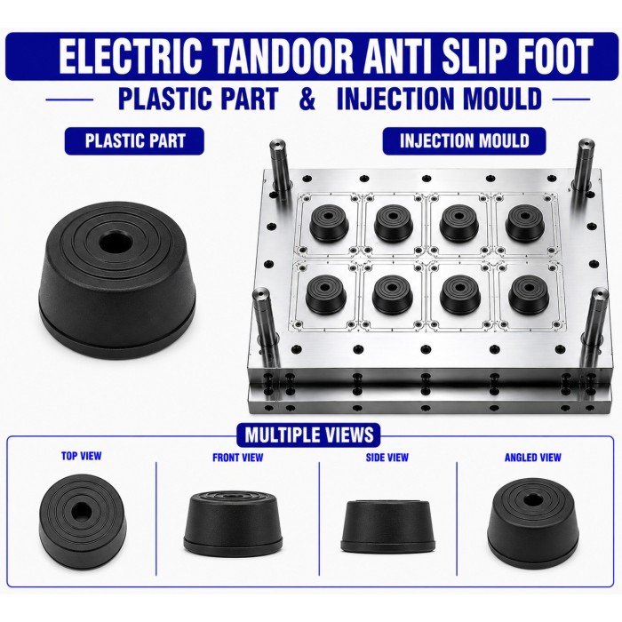 Electric Tandoor Plastic Anti Slip Foot Mould and Moulding Service