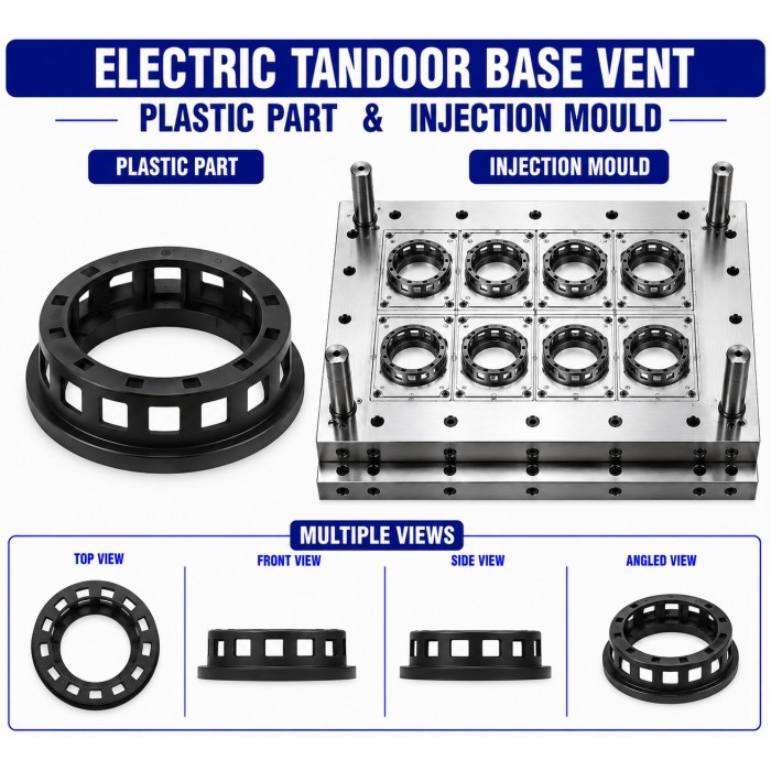 Electric Tandoor Plastic Base Vent Mould and Moulding Service
