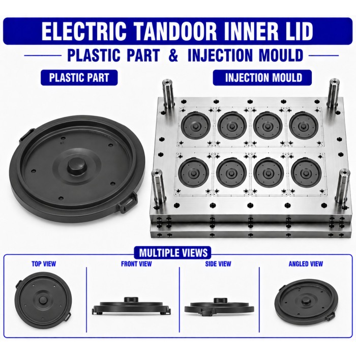 Electric Tandoor Plastic Inner Lid Mould and Moulding Service