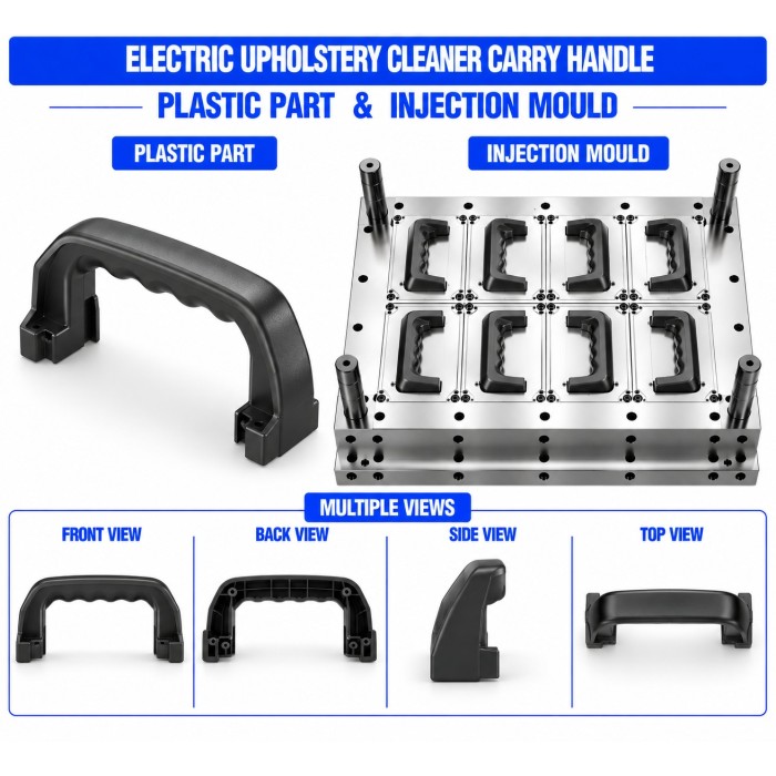 Electric Upholstery Cleaner Plastic Carry Handle Mould and Moulding Service
