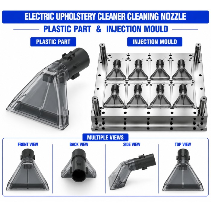 Electric Upholstery Cleaner Plastic Cleaning Nozzle Mould and Moulding Service