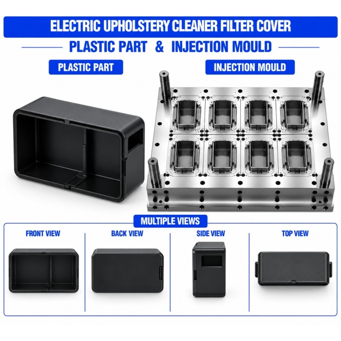 Electric Upholstery Cleaner Plastic Filter Cover Mould and Moulding Service